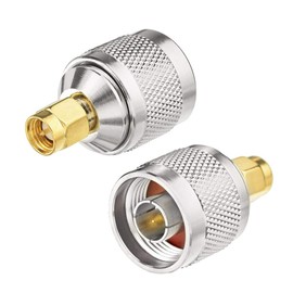 Superbat N Type to SMA Adapter,SMA Male to N Male RF Coaxial Cable Connector (2-Pack) for Signal Booster Repeater WiFi Antenna Radio etc