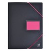 OXFORD A4 200 View/100 Pockets Polypropylene Two Tone Black Pink