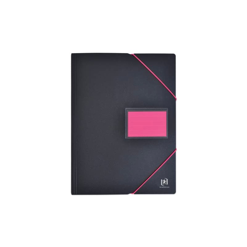 OXFORD A4 200 View/100 Pockets Polypropylene Two Tone Black Pink