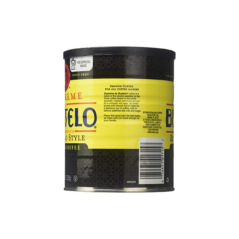 Supreme by Bustelo Estilo Espresso Cafe Molido 10 oz (Pack