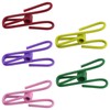 50 Packs Steel Wire Clips Vinyl Plastic Coated Multi-Function Colored
