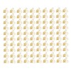 100pcs Flower Shape Binder Clips Strong Clamping Force Metal Cute