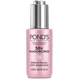 POND'S. Sérum Facial 50x Bright Miracle con Niasorcinol Anti-manchas, 30g + Crema Facial Antimanchas Día Bright Miracle Ultimate Clarity con Niasorcinol y FPS30, 50g