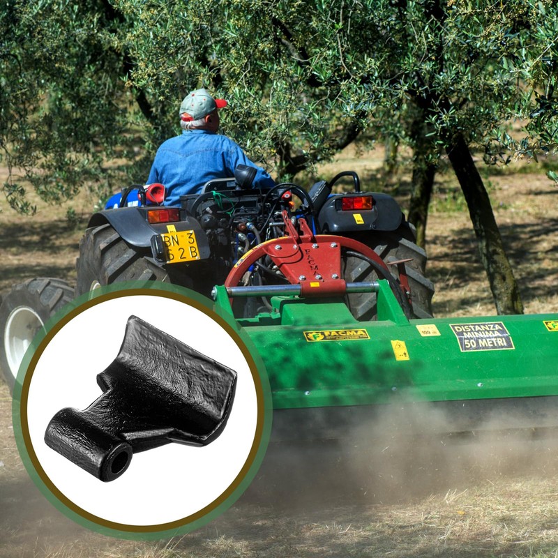 Threlaco 5 Pack 3" Wide Replacement Steel Flail Hammer Blade