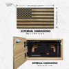 American Flag Hidden Gun Safe - Quick Access Hidden Gun