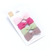 Girls Little Bow Hair Clip 4 -pc Set - Pink