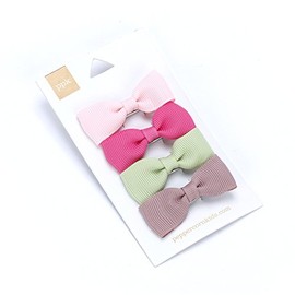 Girls Little Bow Hair Clip 4 -pc Set - Pink - Multi Mix