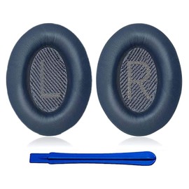 Hoxiver Earpads Replacement for Bose QC35 (QuietComfort 35) & QC35ii Headphones Ear pads Cushions,Soft Protein Leather,Noise Isolation Foam(Midnight Blue)