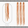 Dsoar Clip-In Wool Dreadlocks Extension 22 Inch 3 Pieces Lightweight