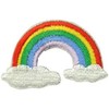 Small Rainbow Cloud Iron/Sew On Embroidered Patch Applique, 2.2" x 1.5"