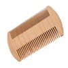 Lice Comb, Wooden Beard Comb, Professional Portable Double Sided Fine