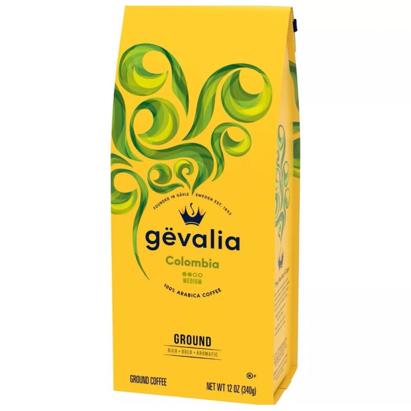 Gevalia (2 pack) Gevalia Medium Roast Columbia Arabica Ground Coffee,