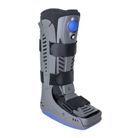 Brace Direct Lightweight Medical Full Shell Walking Boot with Air Pump- Tall- Orthopedic Cam Boot for Foot Pain Recovery, Sprained Ankle, Stress Fracture, Broken Foot, Achilles Tendonitis