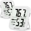 Antonki Digital Room Thermometer Indoor Hygrometer: Precise Humidity and Temperature Monitoring for Home, Baby Room, Terrariums, Incubators, and Greenhouses-2 Pack