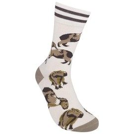 FUNATIC Capybara Socks for Women Men | Wildlife Lover Gift Idea with Capy Bara Theme | Zoo Animal Design Accessory Attire | Adventure Party Supplies Apparel Present | Nature Merch Related Accessories