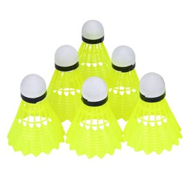 Tefola Nylon Bádminton Profesional Flyer Práctica de Bádminton Deportes de Interior y al Aire Libre Accesorios Juegos de Juguete (12, Amarillo)