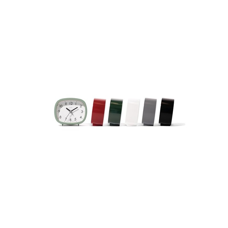 Acctim Hilda Analogue Alarm Clock Non Ticking Sweep Crescendo Alarm