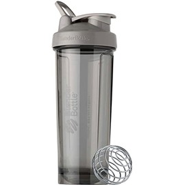 BlenderBottle Pro Series Tritan Pro32 32 oz (940 ml) Shaker Mixer Bottle Smoke Gray BBPRO32 SG [Authentic Imported Product]