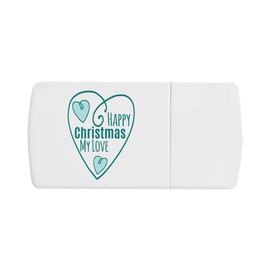 'Happy Christmas My Love' Pill Box with Tablet Splitter (PI00032316)