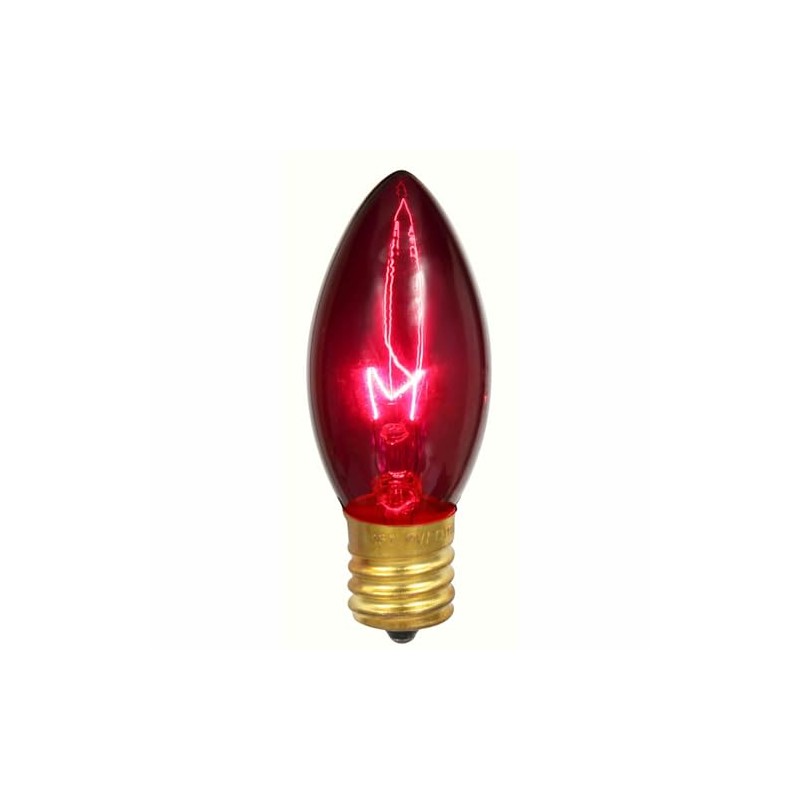 Vickerman C9 Transparent Purple Replacement Bulb, 7 Watt, 130 Volt,