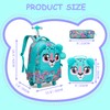 Meetbelify Rolling Backpack with Wheels - Cute Carry On for