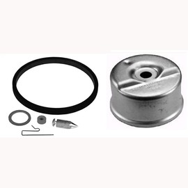 RAParts Carburetor Float Valve Kit & Bowl Fits Toro Powerlite Fits CCR1000 Snow Blowers