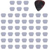 48 Pack Guitar Pick Grippers,Anti-Slip Rubber Grip Holders, Washable Soft