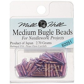 Mill Hill Medium Glass Bugle Beads, Royal Mauve