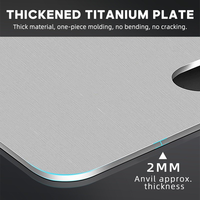 GR1 Pure Titanium Cutting Board for Kitchen Ultra-Durable, Lightweight, Dishwasher