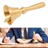 Hand Call Bell Easy Cleaning Portable Brass Material 13x6.5cm Decorative