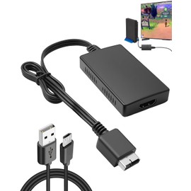For PS2 To HDMI Adapter, Multifunctional Cable Adapter Converter, Interface Compatible for HDTV Cable Adapter for PS2, Adapter Video Converters Console Player Switch for TV Monitor Projector