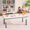 DOREROOM Toddler Table, 7 Level Height Adjustable Kids Play Furniture