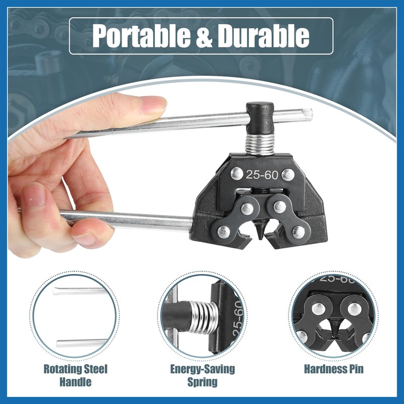 A ABSOPRO Roller Chain Tools Kit 25-60 Chain Detacher Breaker