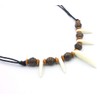 Scddboy Caveman Necklace,Bone Tooth Necklace for men