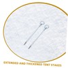 Gatuida 4 Pcs Heavy Duty Carbon Steel Tent Stakes Galvanized