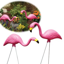 Bloem Pink Flamingo Garden Yard Statue 2-Pack (G2)