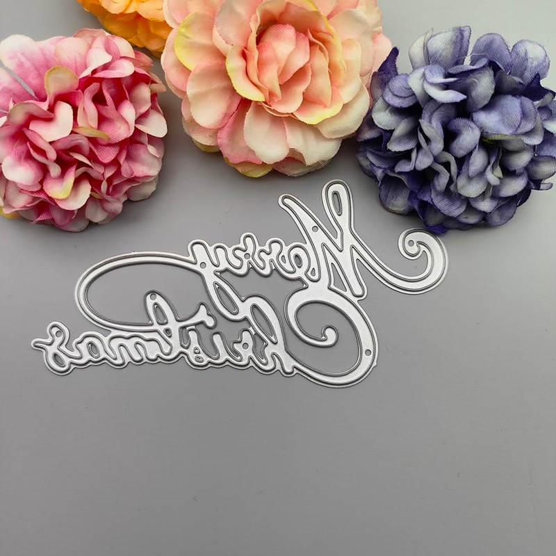 Christmas Cutting Dies Merry Christmas Metal Die Cuts Template Xmas