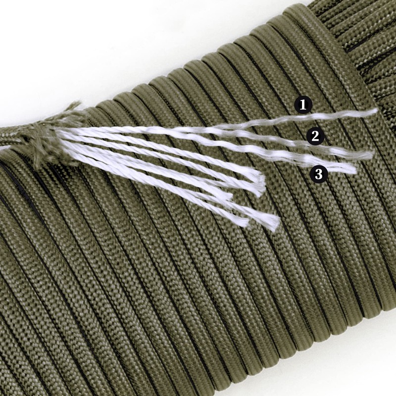 HERCULES Paracord Guy Rope, Tent Rope, Load Capacity 551.1 lbs