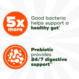 Align Probiotic Extra Strength, Probiotics for Women and Men, #1 Doctor Recommended Brand‡, 5X More Good Bacteria^ to Help Support a Healthy Digestive System*, 42 Capsules (Packaging May Vary)