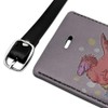Feathered Tyrannosaurus Rex Dinosaur Rectangle Leather Luggage Card ID Tag