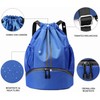 Mochila Deportiva Impermeable con Compartimento para Zapatos y Cordón -