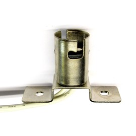 Bayonet Bulb Socket, BA15d base (1076, 1176 etc.), 2-hole Flange (orthagonal)
