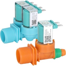 BOVZOR Washing Machine Water Inlet Valve Set - Replacement for DC62-00311F & DC62-30314V, Compatible with High-Efficiency Front Load Washers (Includes Installation Guide)