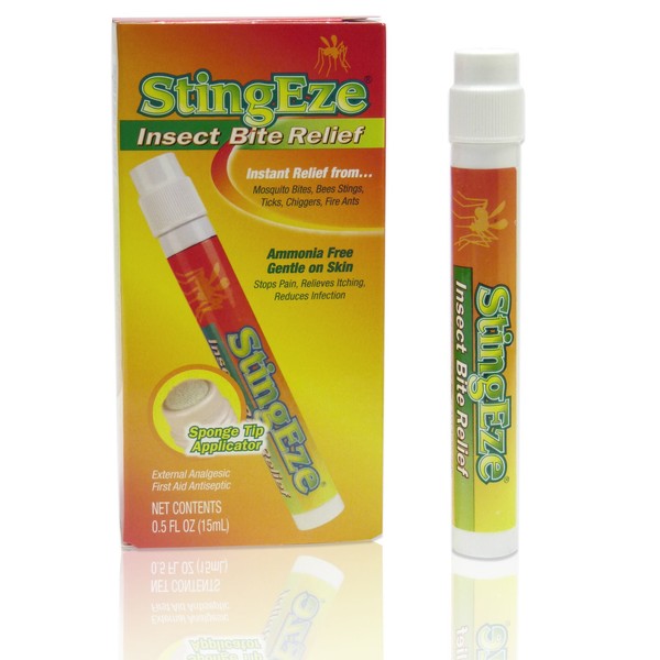 StingEze Original Insect Bite Itch Relief Dauber, 0.5 Ounce, Black (3310)