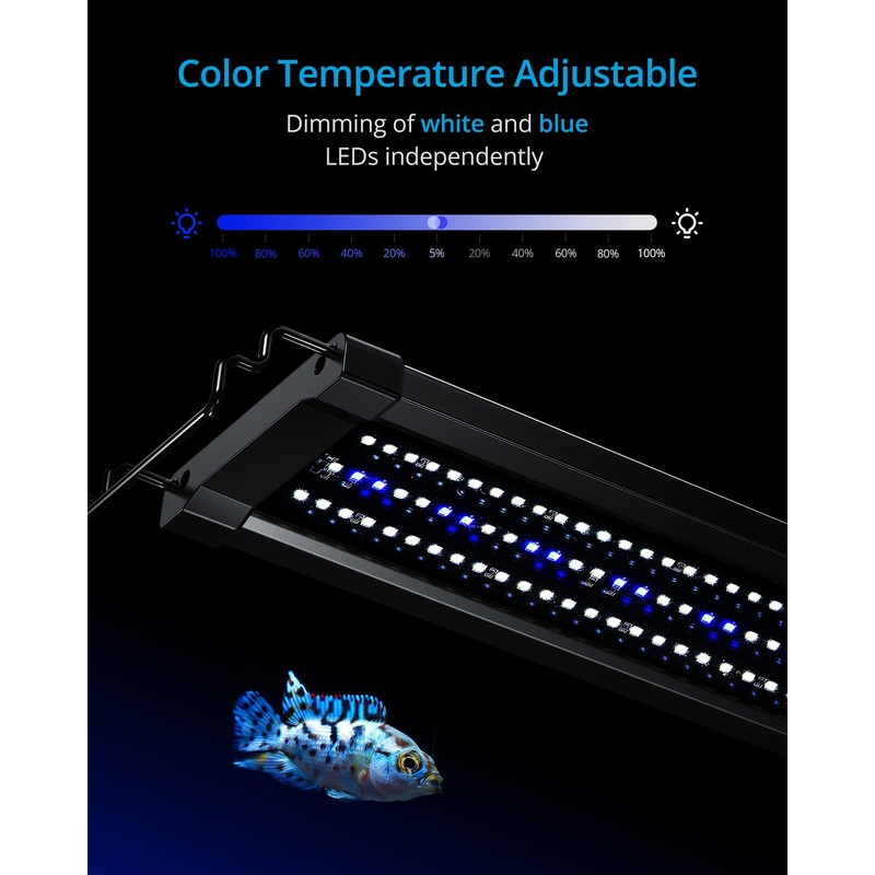 NICREW ClassicLED Gen 2 Aquarium Light, 32 Watts, Dimmable LED