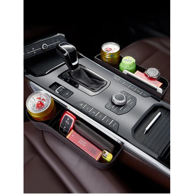 カーシート隙間収納ボックス 車用 サイド収納ボックス ドリンクホルダー カー用品 車内 多機能 大容量 車シートサイドポケット 取り付け簡単