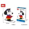 Hsanhe 1180 Pcs Snoopy Magic Blocks Set Mini Building Blocks