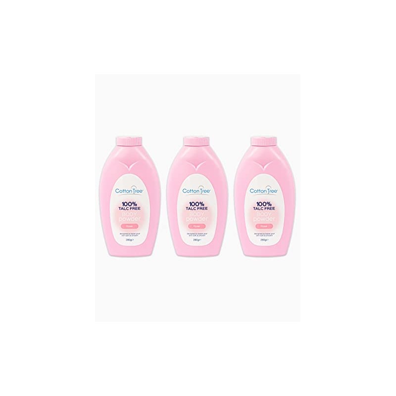 100% Talc Free Body Powder - Rose PK3