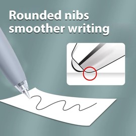 Affisure Gel Pens，0.5 mm Black Ink Roller Pen，Extra Fine Point，Smooth Writing，for School Office Home Supplies，18 Pack