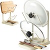 2 Tier Pot Lid Holder Rack for Kitchen Storage, Multifunctional